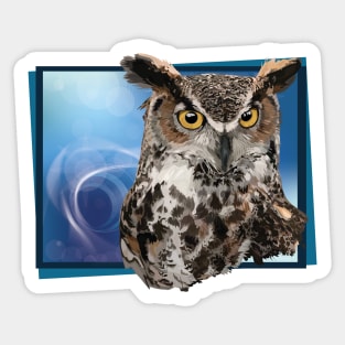 american owl Sticker